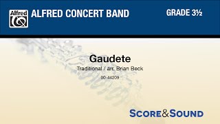 Gaudete, arr. Brian Beck  - Score \u0026 Sound