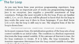 Two Control Statements - Java (The if Statement, The for Loop)
