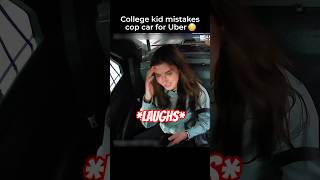 College kid MISTAKES cop car for Uber 😳