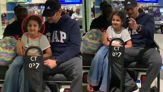 Mahesh Babu Making Fun With His Daughter Sitara Ghattamaneni At Airport | Filmylooks
