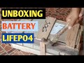 unboxing battery LIFPO4 24 VOLT  100AH