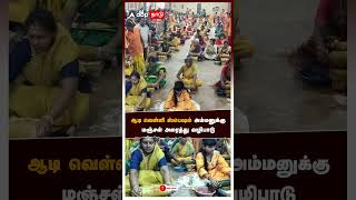 ஆடி வெள்ளி ஸ்பெஷல்.. அம்மனுக்கு மஞ்சள் அரைத்து வழிபாடு | Sivagangai