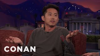Steven Yeun: My Dad Thought I Was Doing Porn | CONAN on TBS