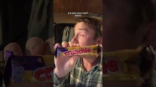 American Trying a Cadbury Crunchie for the first time #cadbury