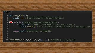 Python: How to easily subtract lists, programming exercise.