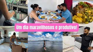 Rotina do dia| Almoço fresquinho| Fomos a praia, foi especial| Escolhendo o revestimento do banheiro