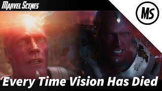 Every Time Vision Has Died (Age of Ultron, Infinity War, WandaVision) | Marvel Scenes