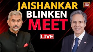 JAISHANKAR LIVE: Amid Canada Tension US Secretary Of State Antony Blinken Meets India EAM Jaishankar