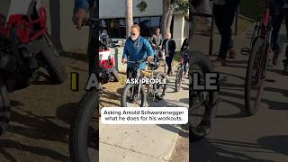 Asking Arnold Schwarzenegger and Robert Kennedy Jr what they do for their workouts. #bodybuilding