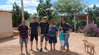 Recebemos visitas de Fortaleza, eles são naturais do Brejo Santo Ceará.