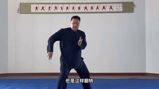 陈二虎陈式56式太极拳精讲41 退步压肘 1080p