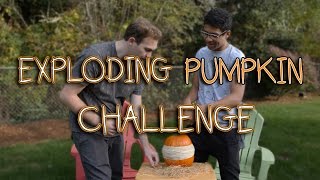 Exploding Pumpkin Challenge | CameronAndChase