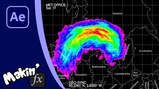 Create a Doppler Weather Radar display in After Effects