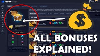 Pocket Option bonus explained ⚡️ How to get 110% free deposit bonus \u0026 more