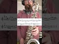 a little phrase i came up with over rhythm changes jazz saxophone tenorsax jazzlesson