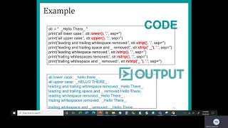 Python Chapter 6 Part 3 String Methods
