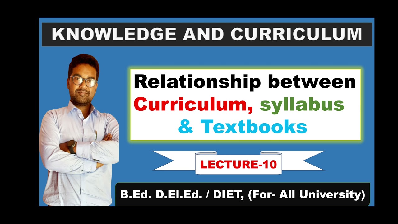 Relationship Between Curriculum, Syllabus And Textbooks || For B.Ed., D ...