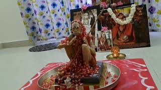 ANUSHAM ABISHEKAM AT OUR HOME ON MAHA ANUSHAM DAY. LYRICS Mangala Geeta Mam