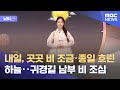 [날씨] 내일, 곳곳 비 조금·종일 흐린 하늘‥귀경길 남부 비 조심 (2022.09.10/뉴스데스크/MBC)