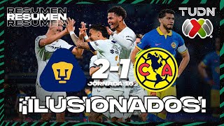 Resumen y goles | Pumas 2-1 América | CL2024 - Liga Mx J16 | TUDN