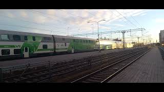 IC 63 Helsinki-Kouvola-Oulu arrives to Oulu railway station