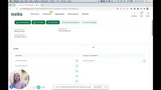 How find and update a state trial court case docket