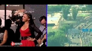 Chenoa en la celebración de la #Eurocopa2012 en Cibeles