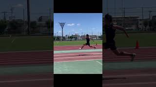 【三段跳】8歩助走で跳んでみた　　　　　　　　　　　 #triplejump #三段跳 #陸上 #陸上競技 #陸上練習 #highjump #走り高跳び #走り幅跳び #走幅跳