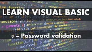 Learn Visual Basic : Password validating and formatting