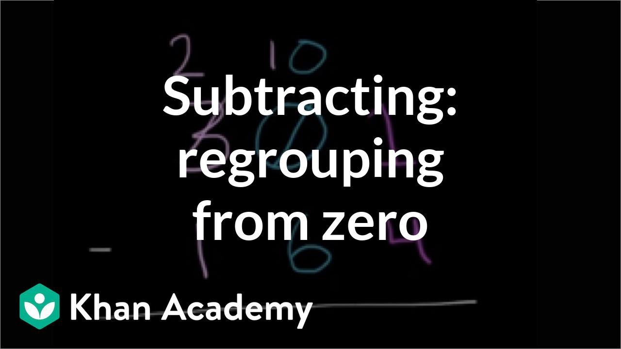 Subtraction Across Zeros Worksheet Proworksheet