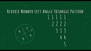 62 Number Left Angle Triangle Pattern without any pre-defined method using while loop in Python