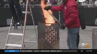 New Yorkers Say Goodbye To 2021 On 'Good Riddance Day' In Times Square