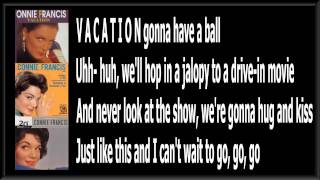 Vacation - Connie Francis - ( Lyrics )