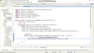 Create Android App Using TimePicker in eclipse.