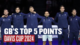 Top 5 Points from the Davis Cup 2024 🏆 | Ft. Jack Draper, Dan Evans \u0026 more