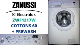 Zanussi Progress 1200 Hydrosystem ZWF1217W Washing Machine - Cottons 60 + Prewash