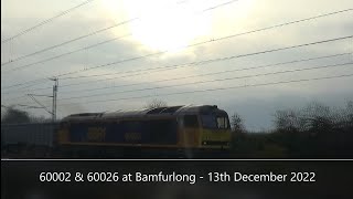 60002 \u0026 60026 at Bamfurlong - 13th December 2022