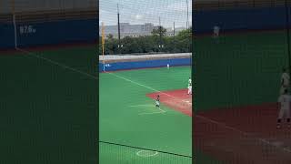 東京農業大学　横瀬辰樹　タイムリー2ベースヒット　横浜隼人高校出身　R4.4.16