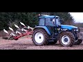 New Holland 8360 ploughing