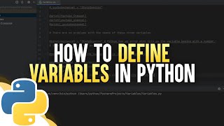How To Define Variables In Python