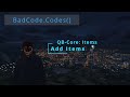 How To QB Core: Items - Add Items