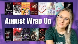 August Reading Wrap Up | 15 books | banned books, dark romances, and an all time favorite 🤯