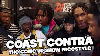 Coast Contra - The Come Up Show FREESTYLE w/ DJ Cosmic Kev | FIRST REACTION/REVIEW