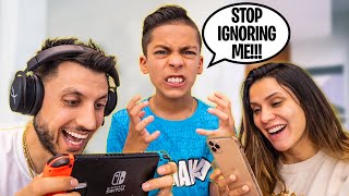 IGNORING our SON for 24 HOURS! **EPIC REACTION** | The Royalty Family