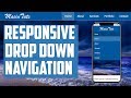 Pure CSS Responsive Drop Down Navigation Menu with HTML5 and CSS3