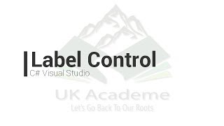 Label Control in Visual Studio C#