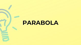 What is the meaning of the word PARABOLA?