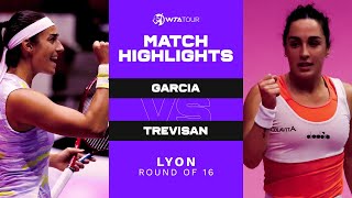 Caroline Garcia vs. Martina Trevisan | 2022 Lyon Round of 16 | WTA Match Highlights