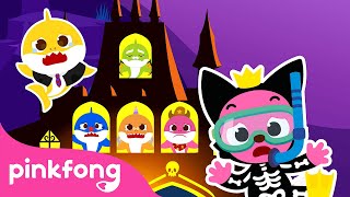 [Mới]🎃Halloween chơi trốn tìm cùng gia đình Cá mập🎃 | Pinkfong! Cá mập con - Nhạc thiếu nhi