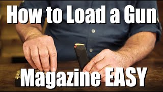 How to load a gun magazine EASY, for beginners!